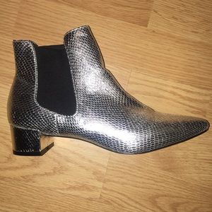 Topshop silver booties